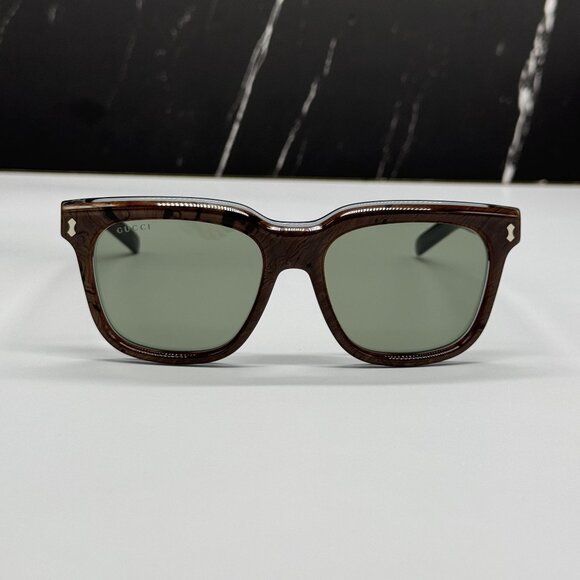 NEW GUCCI SUNGLASSES GG1523S 003 BROWN EYEWEAR - Picture 4 of 11